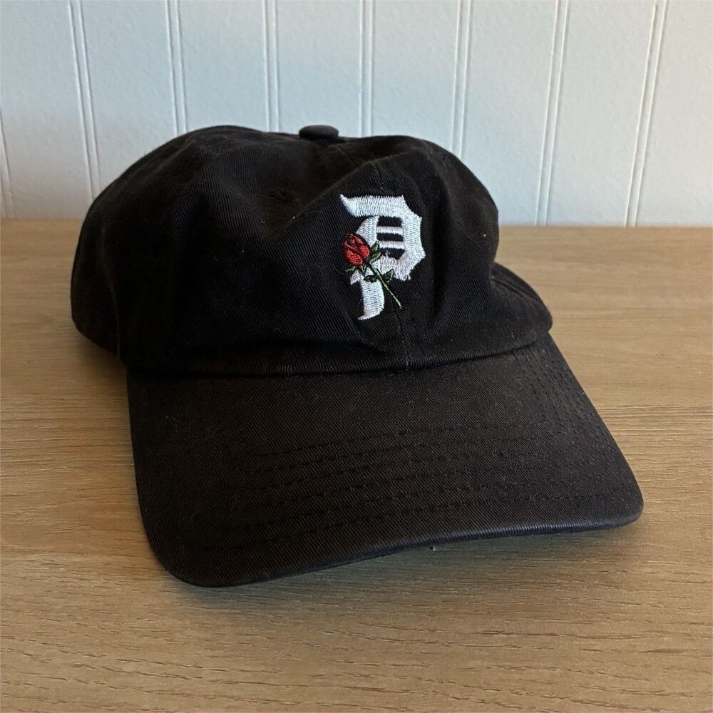Primitive Skateboarding Black Adjustable Strapback Dad Hat 100% Cotton
